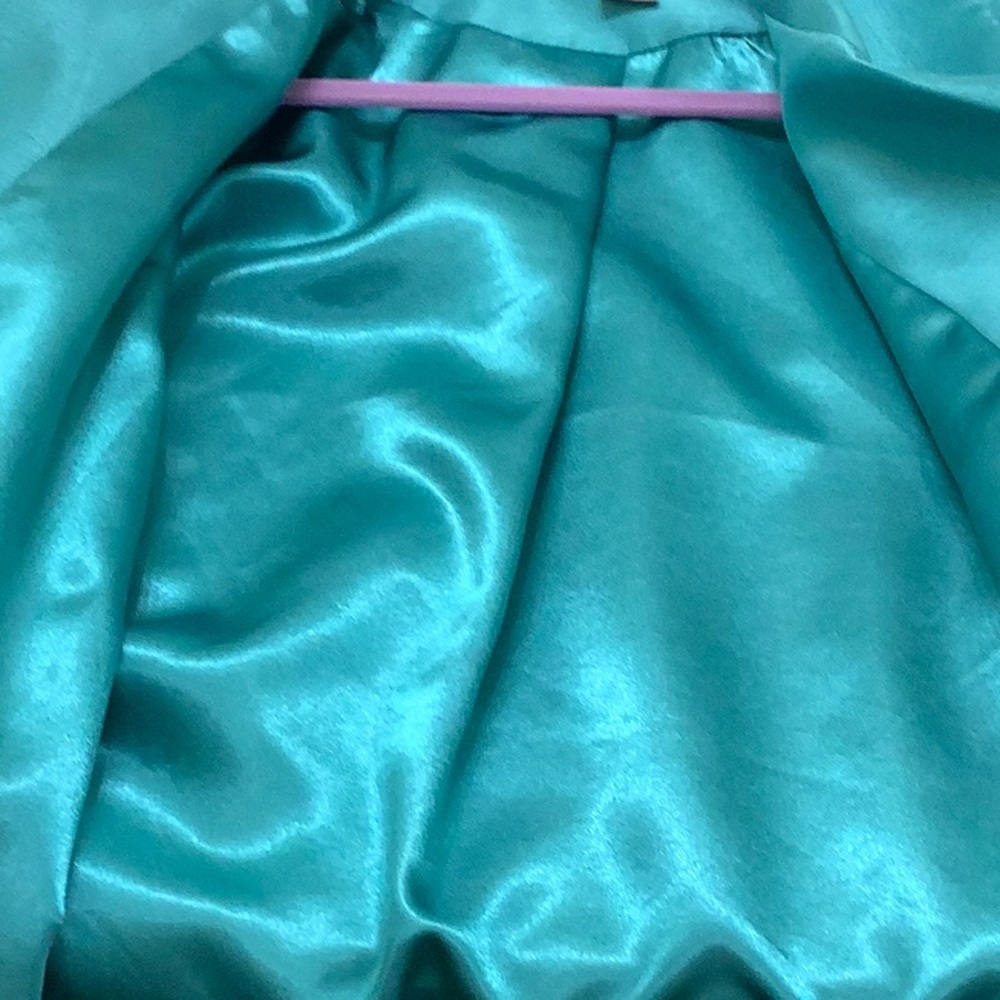 Chico's Blue Trench Coat with Classic Lapel Design - Picture 6 of 6
